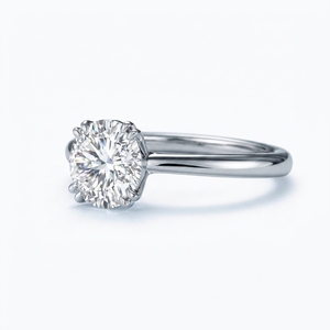 Anillo de Diamantes de Platino de Alta Gama con Engaste de Garras, Certificado IGI, Diseño de Lujo para Bodas, Compromisos y Fiestas - Product Image 2