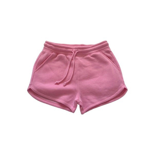 Women's Solid Color Elastic Waist Shorts With Pockets Loose Fit Summer Wear - Product Image 1