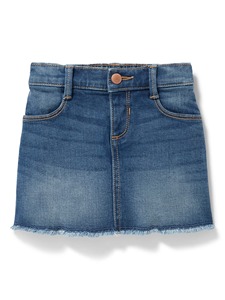 Jupe courte en jean pour femme, coupe trapèze, avec poches, boutons, taille normale, style décontracté, couleur unie délavée, antibactérienne, séchage rapide, toutes saisons - Product Image 3