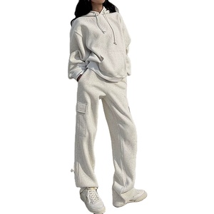 Vêtements de rue décontractés à manches longues en polaire de coton Chiffres à épaules tombantes respirants Sweats à capuche écologiques tricotés poids lourds - Product Image 1