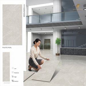 Dalles de carrelage en porcelaine brillante Pulpis Verde 800x1600mm 9mm, résistantes aux acides, antibactériennes, pour revêtements de sol et murs intérieurs de luxe - Product Image 6