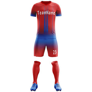 Conjunto de Entrenamiento Deportivo Personalizable de Fábrica, Uniforme de Fútbol, Corte Automatizado, Sublimación Personalizada para Equipos Deportivos - Product Image 1