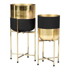 Soporte de metal galvanizado con ruedas y cubo de hielo doble para bebidas, estilo vintage, para exhibición de macetas de jardín, decoración para el hogar, la habitación y el jardín. - Product Image 4