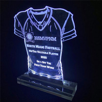 Affichage promotionnel de fête personnalisé en acrylique LED lumineux, imprimé UV, sans MOQ, pour événements d'entreprise saisonniers et festifs