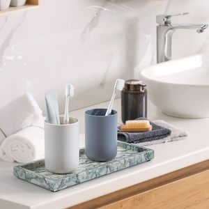 Premium Polished Marble Display <b>Tray</b> for Jewelry, Candles, <b>Perfumes</b> and Stylish Coffee Table Decoration - Product Image 2