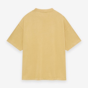 เสื้อยืดแขนสั้นทรงโอเวอร์ไซส์ผ้าถักเนื้อหนาสำหรับผู้ชาย พิมพ์ลายตามสั่ง ผ้าฝ้าย 100% คอทรงโอ - Product Image 6