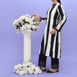 เสื้อผู้หญิงผ้าไหม striper PS5007 1PC เสื้อหรูหรา - Product Image 2