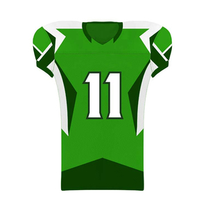 Ensemble de maillots de football américain personnalisés pour hommes, pantalon, impression du logo de l'équipe, sublimation, respirant, coupe-vent, vêtements de sport courts - Product Image 2