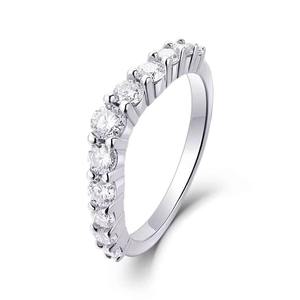 Anillo de Eternidad de Plata con Diamantes Moissanite de Alta Demanda para Regalo de Boda o Aniversario, Disponible para Exportación - Product Image 1