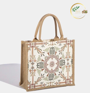 Bolsa de Yute Resistente con Asas, Ecológica y Reutilizable para Compras en Tiendas Minoristas - Product Image 2