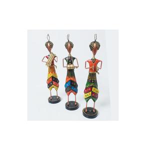 Meilleur article cadeau : Ensemble de 3 figurines de musiciens en fer pour la décoration intérieure, objets de collection de table, pièces décoratives, décoration pour hôtels, réceptions et bureaux - Product Image 3