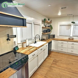 Panel de unión de dedo de madera dura de Acacia moderno para encimeras de cocina Aplicación de aceite de cera para uso superior de mesa y barra - Product Image 6
