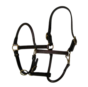 Elegante Cabestro de Cuero para Caballo, Ajustable, con Hebillas de Latón, Herrajes Resistentes en Tono Plateado, Logotipo Personalizado - Product Image 2