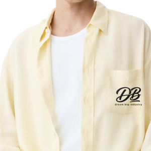 Camisa de Lino de Primera Calidad, Corte Holgado, Transpirable, con Botones, Informal, para la Playa, Vacaciones, Uso Diario, OEM, ODM, Directo de Fábrica - Product Image 3