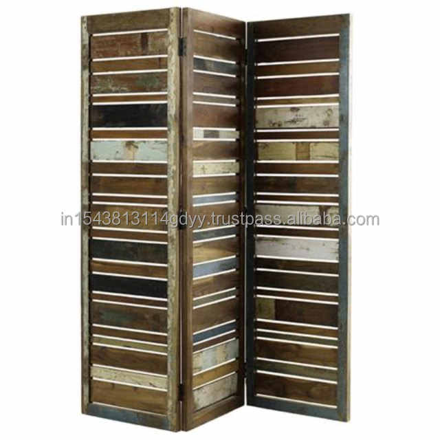 Wooden Room Partition Living Room Divider 3 Panel Partition Pooja Room Screen Separator Partition Wall Divider Bedroom Office