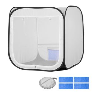 Tenda Portatile Pop-Up per Verniciatura 28.3 X 28.5 X 29.5 Pollici con Porta a Rete per Verniciatura sul Posto - Product Image 1