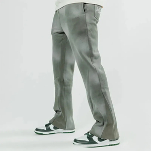 Pantalones Deportivos Personalizados con Logotipo, Estilo Urbano, para Hombre, de Algodón Grueso, Lavado Ácido Vintage, Anchos, Holgados, con Rayas - Product Image 5