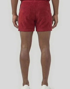 Men's Meron Color Summer Velvet Shorts Front High Street Style Board Pattern Oxford Fabric Breathable Solid Color Low MOQ 2026 - Product Image 5