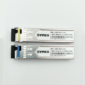Transceptor SFP SYMC 1.25G SM-1.25G-20-LC-A/B, Conector LC, Modo Único, DDM, 20 km, Módulo de Fibra Óptica - Product Image 4