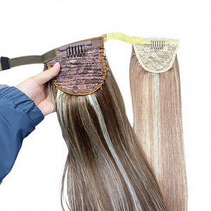 Cola de Caballo de Cabello Remy Vietnamita Doble Trama con Reflejos, Muy Suave, Puntas Llenas, Colores Personalizados - Product Image 1