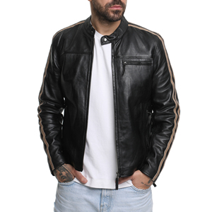 Nueva Colección, Precio de Mayoreo, Chaqueta de Cuero para Hombre de Alta Calidad, Diseño OEM, Corte Ajustado, Elegante y Cómoda, Chaqueta de Cuero a Bajo Precio - Product Image 1