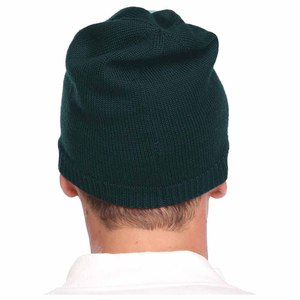 Bonnets de haute qualité pour adultes, couleur verte, coupe classique, bonnets chauds d'hiver, bonnets d'hiver de haute qualité, bonnets tricotés unis. - Product Image 2