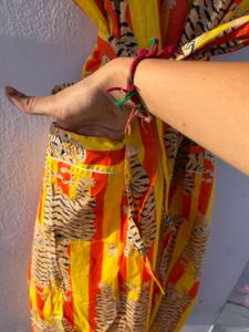 Bata de Baño de Algodón con Estampado de Tigre para Mujer, Kimono Rayado Estilo Boho, Bata Ligera para Descansar, Túnica de Playa, Bata de Spa - Product Image 3