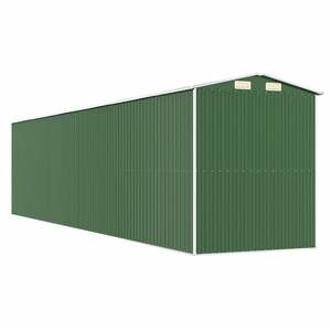 Abri de jardin en acier galvanisé vert de 75.6 po x 336.6 po x 87.8 po pour le rangement - Product Image 6