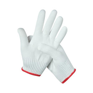 Gants de sécurité 100% polyester tricoté lisse non enduit, poignet élastique, HH.PLY 7G 10G, fabriqués au Vietnam, pour le travail, l'emballage et la logistique - Product Image 1