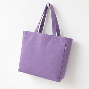 Blue Cotton <b>Canvas</b> Tote Bag Reusable Shoulder Handbag Large Capacity <b>Shopper</b> for Travel Daily Use - Product Image 5