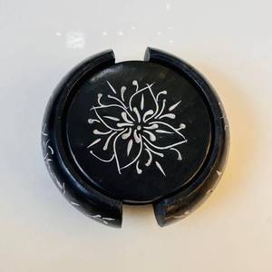 Juego de 6 Posavasos de Piedra Jabonera con Aspecto de Mármol, Venta al por Mayor, Mejor Precio Disponible Aquí, Pieza de Buena Calidad - Product Image 1