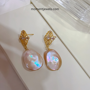 Pendientes de Perlas de Agua Dulce, Estilo Simple, Perlas Genuinas, Elegantes, para Uso Diario, Joyería de Perlas para Mujer - Product Image 2