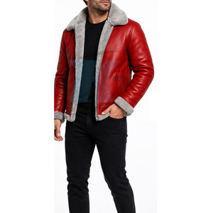 Fashion Forward Winter Apparel Classic <b>Shearling</b> <b>Jacket</b> Premium Warm Soft Comfortable Outerwear For <b>Men</b> Travel Wear - Product Image 5