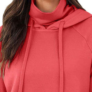 Hoodie court personnalisé pour femme, OEM, pour le sport et l'entraînement, à fermeture éclair, pas cher - Product Image 3
