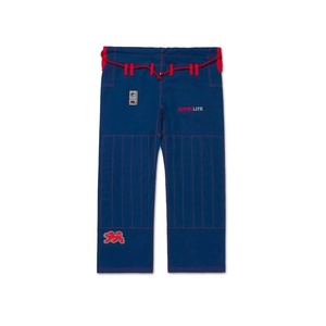 Kimono de Jiu Jitsu Azul Superligero, Transpirable, de Secado Rápido, Bordado, Unisex, para Adultos, Corte Regular, Algodón Resistente - Product Image 3