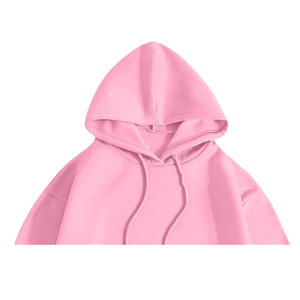 Sudadera de invierno personalizada para mujer, 100% algodón, forro polar, estilo vestido, holgada, transpirable, resistente al viento, con diseño en relieve - Product Image 2