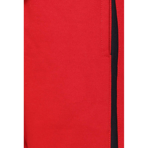 Ensemble de survêtement pour femmes, rouge, à capuche, manches longues, fermeture éclair, couleur unie, style sportif, matière polyester respirante, vêtements d'automne - Product Image 5