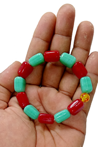 Vòng đeo tay chất lượng cao Ấn Độ Amazonite & <span class=keywords><strong>moonga</strong></span> Obsidian giảm vòng đeo tay pha lê Trang sức nam và nữ Quà Tặng năng lượng Thiền - Product Image 4