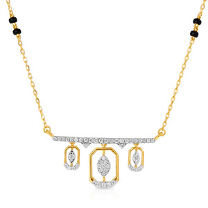 Collar Mangalsutra con Diamantes en Forma de Octágono Simétrico - Product Image 1