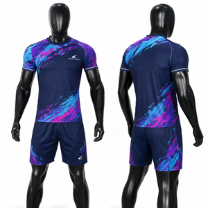 Conjunto de Camiseta de Fútbol para Hombre, Sublimada, Manga Corta, Absorbe la Humedad, para Todas las Temporadas, Uniforme de Equipo para Adultos - Product Image 4