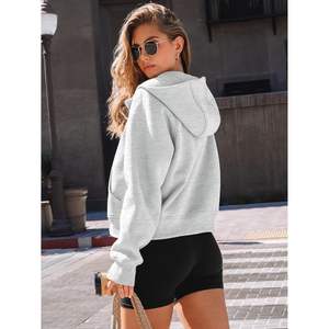 2025 2025 Fall/Winter <b>Women's</b> High Quality Zip-Up <b>Hooded</b> Fleece <b>Sweatshirts</b> Oversized Jackets for Fashion Winter Outfits - Product Image 4