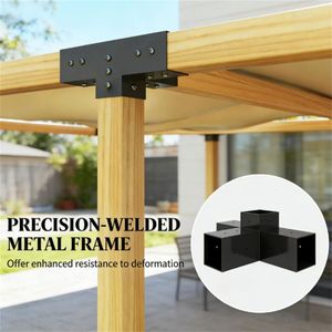 Kit Pergola 8 Pezzi con Accessori per Staffe in Legno Solo per Gazebo e Padiglioni - Product Image 3
