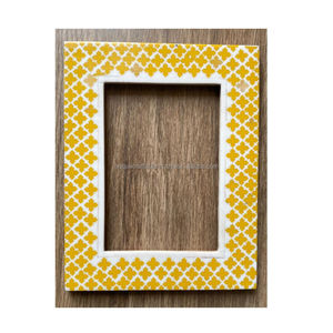 Marco de Fotos de Madera Hecho a Mano con Incrustaciones de Resina de Rayas Diagonales Azules, Decoración Artística Moderna para el Hogar - Product Image 4