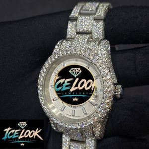 Reloj de Lujo de Acero Inoxidable con Aspecto de Cuarzo, Esfera Plateada, Bisel de Cristal, Brazalete, Joyería de Moda, Regalo - Product Image 3