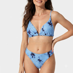 Conjunto de Bikini de 2 Piezas para Mujer, Personalizado al por Mayor, de Alta Calidad, Tela Suave y Elástica de Spandex/Nylon, Secado Rápido y Transpirable para Vacaciones en la Playa - Product Image 3