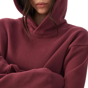 Nouveau sweat à capuche oversize pour femme, personnalisable avec logo, en molleton, coupe décontractée, style streetwear, vente en gros, usine OEM - Product Image 2