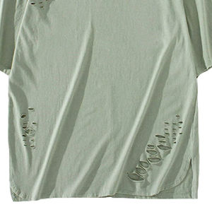 Nouveaux T-shirts pour hommes au design vieilli, 100% coton, style décontracté streetwear, qualité supérieure, respirants, personnalisables, en vente - Product Image 5