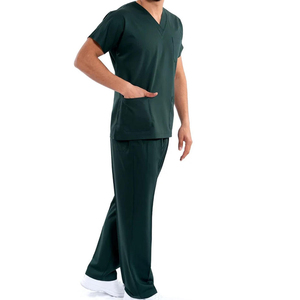 Hot Selling Medical <b>Scrubs</b> Uniforms Men Women Nurse <b>Scrubs</b> <b>Set</b> Stand collar short sleeve <b>scrubs</b> uniforms <b>sets</b> - Product Image 2