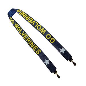 Star Go Wolverines personalizado oro blanco semilla cuentas bolsa correas 'Hook Em Horns' accesorio de moda correa de monedero con cuentas - Product Image 1