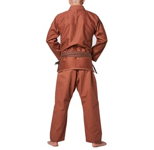 Ensemble de kimonos de karaté unisexe personnalisables de bonne qualité à manches longues 2 pièces avec ceintures de karaté Nouvelle Arrivée Polyester/Coton - Product Image 5